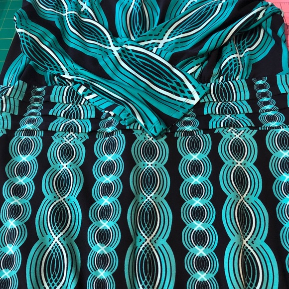 EUC Women’s Turquoise Patterned Maxi Dress - Picture 8 of 9